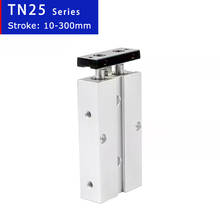 TN25 Series Twin-Rod Cylinders 25mm Bore 10 20 30 40 50 300mm Stroke Dual Action Compact  Double Acting Air Pneumatic Cylinder 2024 - buy cheap