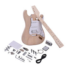 Professional Unfinished Electric Guitar Kit Guitar Kit DIY Part 2024 - buy cheap