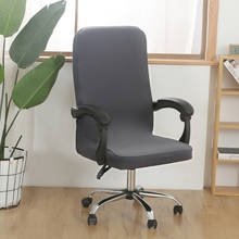 Funda elástica de LICRA para silla de oficina, cobertor de escritorio para asiento giratorio, impermeable, lavable y extraíble, M/L 2024 - compra barato