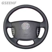 DIY Steering Wheel Cover Hand-stitched Black Leather Car Steering Wheel Cover For Ssangyong Actyon 2005-2009 Kyron 2005-2011 2024 - buy cheap