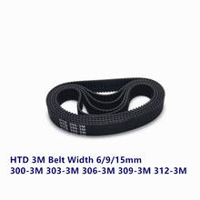 HTD 3M Timing belt C= 300 303 306 309 width 6/9/15mm Teeth 100 101 102 103 HTD3M synchronous 300-3M 303-3M 306-3M 309-3M 2024 - buy cheap