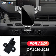 Car Mobile Phone Holder For Audi Q7 2016 2017 2018 2019 Gravity Stand GPS Special Mount Support Navigation Bracket Accessories 2024 - buy cheap