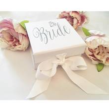 Small White Bride Gift Box, Luxury Gift Box, Elegant Gift Box,  Garter Box, Wedding Gift Box, Gift for Bride, Jewelle Gift Box 2024 - buy cheap