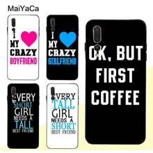 MaiYaCa BFF Couple Best Friends Quotes Case For Huawei P30 Pro P40 P10 P20 Lite Mate 20 30 10 Lite P Smart 2019 Z 2024 - buy cheap