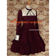 fondcosplay Gothic Lolita Punk Fashion dark red cotton Dress Cosplay Costume Tailor-made[CK601] 2024 - buy cheap