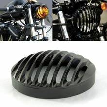 Cubierta de luz de faro de motocicleta, accesorio CNC de 5 3/4 "para Sportster XL 883 1200 2004-14, cubiertas de parrilla de Faro, cubierta de luz de cabeza de motocicleta 2024 - compra barato