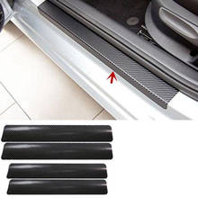 4PCS 3D carbon fiber Car Door Threshold Sticker For Chevrolet Cruze Trax Aveo Lova Sail Epica Captiva Volt Camaro Cobalt 2024 - buy cheap