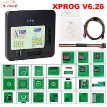 Новая версия XPROG V6.26, дополнительная новая разрешенная стандартная металлическая коробка, металлический бокс, Электронный программатор X Prog M, Полные Адаптеры 2024 - купить недорого
