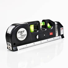 3 in 1 Laser Level Cross Line Ruler With Measuring Tape Plumb/Level/45-Degree Laser Rangefinder Laser Level Woodworking Tools 2024 - buy cheap