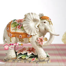 BIG LUCKY CERAMIC ELEPHANT HOME DECOR CRAFTS ROOM DECORATION HANDICRAFT ORNAMENT PORCELAIN FIGURINES WEDDING DECORATION GIFT 2024 - buy cheap