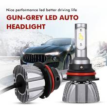 Ironwalls 2 Pcs 50W Car 9007 H1 LED Headlight Bulbs 5000lm 6500K Hi-Lo Beam Auto Headlamp 3 Sides SMD Led Fog Light Lamp 2024 - buy cheap