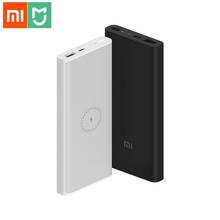 Xiaomi sem fio banco de potência 10000mah juventude wpb15zm tipo c mi powerbank 10000 qi carregador sem fio rápido carregamento portátil poverbank 2024 - compre barato