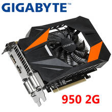 Original GIGABYTE GTX 950 2GB Graphics Card 128Bit GDDR5 Video Cards for nVIDIA VGA Cards Geforce GTX950 2GB CTX950-2GB Used