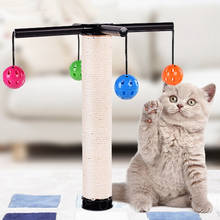 Natural Sisal Cat Scratching Post Toy for Cats Catnip Tower Scratcher Sisal Rope Ball Chewing Climbing Toy Protecting Furniture 2024 - buy cheap