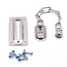 Stainless Steel Silver Color Safety Chain Locks Bolt Latch Cabinet Guard Door Restrict Window Anti-theft 2024 - buy cheap