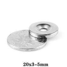 5~100PCS 20x3-5 mm N35 Strong Magnets 20*3 mm Hole 5mm Countersunk Neodymium Magnet 20x3-5mm Permanent NdFeB Magnetic 20*3-5 mm 2024 - buy cheap