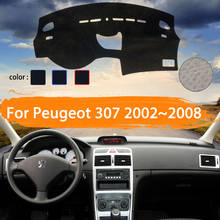 Car Dashboard Cover Dashmat For Peugeot 307 2002~2008 car Auto Inner Sun Shade Dash Board Pad Carpet Car Styling 2003 2004 2005 2024 - buy cheap