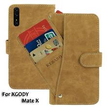 Vintage Leather Wallet XGODY Mate X Case 6" Flip Luxury Card Slots Cover Magnet  Phone Protective Cases Bags 2024 - buy cheap