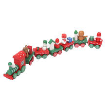 Wooden Train Painted Ornament Children Christmas Gift Christmas Decorations For Home 2020 New Year Christmas Gift 2024 - buy cheap