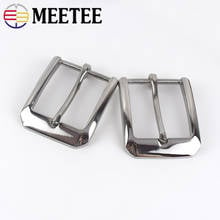 Meetee 40mm High Quality Stainless Steel Pin Buckles Men Belt Buckle Head DIY Hand Leather Craft Leisure Decor Accessories AP191 2024 - buy cheap