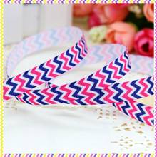 DHK 3/8'' 5yards chevron printed grosgrain ribbon headwear hair bow diy party decoration OEM Wholesale 9mm E1239 2024 - buy cheap