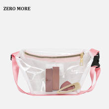 Summer PVC Transparent Bags Mini Waist Bag Clear Crossbody Bags for Women 2020 Spring Fashion Shoulder Bag Lady Handbags 2024 - buy cheap