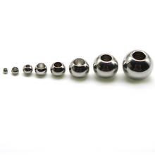 Stainless Steel Beads Charm Bracelet Making  Beads DIY Handmade Accessories Findings Loose Spacer Beads For Jewelry Making 2024 - compre barato