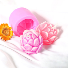 3D Lotus Flower Shape Silicone Material Handmade Candle Mold DIY Aromatherapy Soap Molds Chocolate Cake Mould Home Decoration 2024 - buy cheap