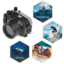 Seafrogs 40m/130ft Underwater Case Diving Waterproof Housing for Canon G7X-III G7X mark III G7XIII G7X III Camera 2024 - buy cheap