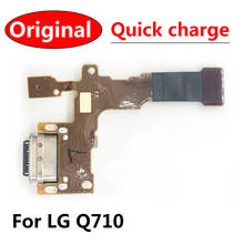 Placa de conector de puerto de carga USB con micrófono, Cable flexible para LG Q7, Q610, Q710, Q720, Original, nuevo, 5 uds. 2024 - compra barato