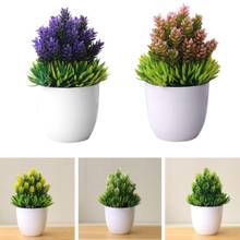 Yfashion Artificial fashion potted fake succulents bonsai Table fake flower Simulation decor for home office hotel garden 2024 - buy cheap