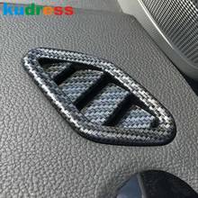 For MG Zs SUV 2017 2018 2019 2020 Carbon Fiber Front Air Condition Vent Cover Trim AC Outlet Frame Trim Car Interior Accessories 2024 - buy cheap