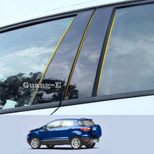 For Ford Ecosport 2013-2019 Car PC Material Pillar Post Cover Door Trim Window Piano Black Molding Sticker Plate 2024 - buy cheap