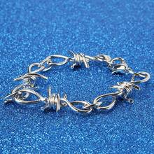 Handmade Men Women Unisex Chain Thorns Spur Heavy Duty Metal Bracelet For Women Chain Bracelet Summer Beach Jewelry 2024 - buy cheap