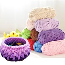 Hand-knit Woven Thread Thick Basket Blanket Carpets Yarn Cozy Cotton Wool Knitting Braided DIY Crochet Fancy soft Cloth Yarn 2024 - buy cheap