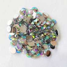Pegamento de resina AB de cristal de alta calidad para decoración de uñas, diamantes de imitación con parte posterior plana, sin fijación térmica 2024 - compra barato