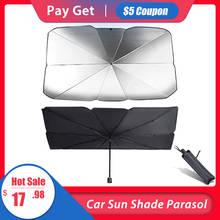 Car SunShade Umbrella Foldable Convenient Auto Windshield Blanket Block Sun Visor Cover UV Travel Sun Car Protection Accessories 2024 - buy cheap