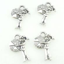 15pcs Vintage Metal Sports Girl Ball Charms DIY Fashion Pendant for Jewelry Making Earrings Bracelet 16984 2024 - buy cheap