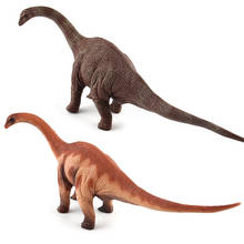 Dinosaurio Jurásico grande, Brontosaurus de simulación de juguete, plástico de PVC suave, Animal pintado a mano, modelo de colección, juguetes para niños, regalo 2024 - compra barato