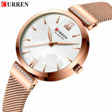 CURREN-Reloj de pulsera de cuarzo para mujer, accesorio de marca superior de lujo, de malla de acero, resistente al agua, femenino 2024 - compra barato