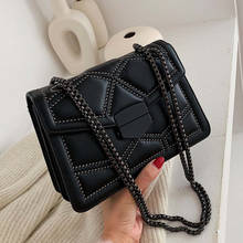 New Women PU Leather Rivet Chain Shoulder Bag Handbags Female Fashion Crossbody Messenger Bags Large Capacity Casual Bag 2024 - buy cheap