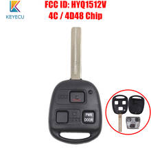 Keyecu Remote Car Key 3 Button with 4C / 4D68 Chip for Lexus ES300 GS300 GS400 IS300 1998 1999 2000 2001 2002 2003 2004 HYQ1512V 2024 - buy cheap