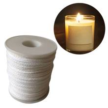 Eco-friendly Smokeless Cotton Core Spool Cotton Square Braid Candle Wicks Wick Core For Candle Making Supplies 1 Roll 61m x 2mm 2024 - buy cheap