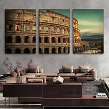 The Roman Colosseum European Style Architecture Canvas Painting Posters and Prints Wall Art Pictures for Living Room Home Decor 2024 - buy cheap