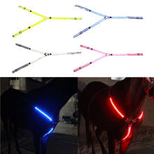 USB LED Horse Breastplate Collar Decorative Halter Adjustable Chest Bridle 2024 - buy cheap