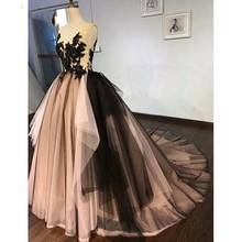 Vintage Mix Color Tutu Prom Dresses Appliques Lace Long Prom Gowns Ruffles Sexy Backless Formal Evening Gowns Vestidos Longo 2024 - buy cheap