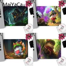 MaiYaCa-alfombrilla de ratón Teemo League of Legends para oficina, almohadilla de ratón de Anime para regalo, almohadilla de escritorio de 29x25cm 2024 - compra barato