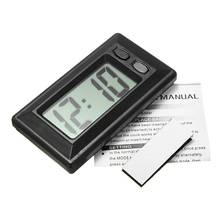 Pantalla Digital LCD ultrafina reloj para tablero de vehículo con calendario Mini accesorios portátiles para automóviles 2024 - compra barato