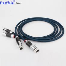 Prefair-cable de audio de fibra de carbono XLR, HIFI, chapado en plata, HI-End, 48B 2024 - compra barato