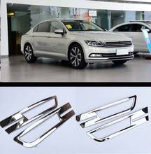 CAPQX 2PCS For VW Passat B8 Sedan Variant Alltrack 15-18 ABS Chrome Front fog light foglamp Decoration Trim Frame Stickers Cover 2024 - buy cheap